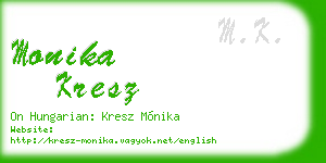 monika kresz business card