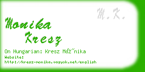 monika kresz business card